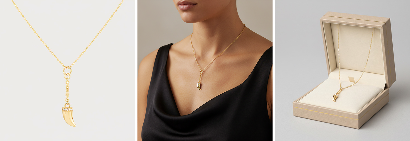 Professional studio and lifestyle jewelry photography for Etsy and Shopify listings